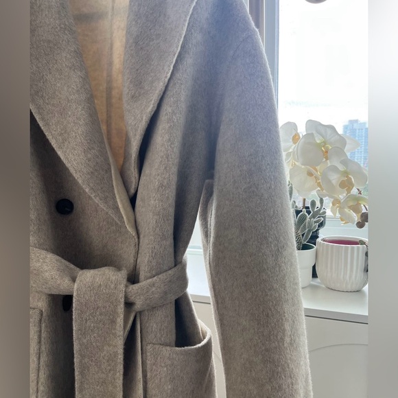 Double side reversible 100% wool coat - Picture 3 of 11